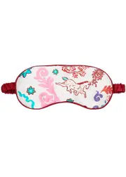 Jessica Russell Flint Danpatch Printed Silk eye Mask - Multicoloured ONE SIZE