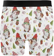 [ZZXXB] Gnome Hohoho Mens Boxer Briefs Stretch Breathable Underwear Fly Front with Pouch S-XXL