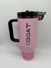 The Messi X Stanley Quencher Protour Flip Straw Tumbler Pink GOAT 40oz Cup Flask