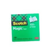 Scotch 3M Magic Tape 810 Invisible Photo Safe 12.7mm x 32.9m Pack Of 4
