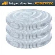POWERTEC PVC Dust Collection Hose 4 in x 20 ft. Flexible Vue Heavy Duty (70143)