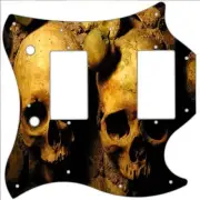 SG Standard Pickguard Gibson Graphical Guitar Scratch Plate Ancient Skulls