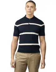 [Ben Sherman] Argyle Stripe Polo in Dark Navy