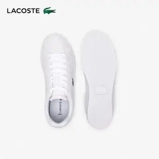 【LACOSTE】男鞋-Lerond Pro 皮革休閒鞋(白色)