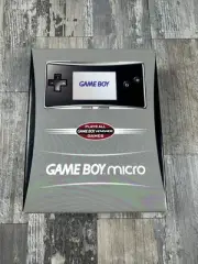 Nintendo Game Boy Micro BLK Handheld Console Complete In Box CIB Factory Sealed