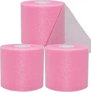 ADMITRY Pre Wrap Tape Athletic,3 Rolls Black Prewrap Headbands for Hair,Foam Underwrap Sports Wrap