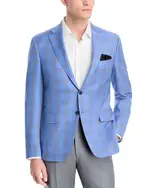 Canali Siena Plaid Classic Fit Sport Coat