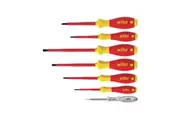 Wiha Softfinish Electric Sl/ph Screwdriver Set, 7 Piece (Multi Colour) (One Size)