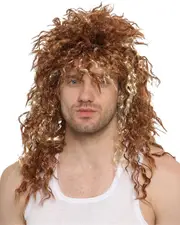80s Heavy Metal Rock Costume Wig