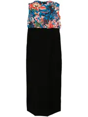 [COMME des GARCONS] Floral Pattern Wool Dress