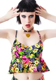 Bring Me Flowers Peplum Top
