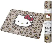 [Hello Kitty] Lava Stone Bus Mat Hello Kitty & Leopard Width 40cm × Leng
