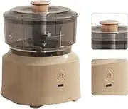 Mini Food Processors,Stainless Steel Blades Meat Grinder Food Chopper,Multifunctional Efficient Safe Vegetable Blender for Kitchen Light (Dark Brown)
