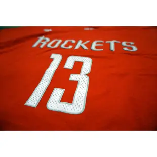 Adidas 火箭隊 James Harden 客場 仿網眼印刷球員 T-Shirt