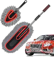 Auto Wash Brush, Lightweight Car Brush Duster, Extendable No Scratch 2X Soft Auto Accessories for Exterior Detailing Automotive Interior Dusting Maintenance Household