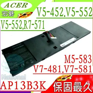 ACER AP13B3K 電池(保固更長)-宏碁 AP13B8K,V5-552電池,V5-552G,V5-552P,V5-552PG,V5-572電池,V5-572G