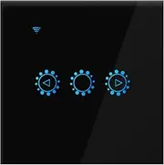 Dimmer Smart Switch, Smart Light Switch Dimmer 3 Way Wall WiFi Lamp LED Light Touched Switch Voice Control Phone APP Switch Light Compatible with Alexa Google Home
