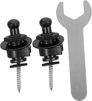 Kisangel 2pcs Guitar Strap Locks Strap End Pins for Acoustic Electric Guitars Easy Installation Secure Fit Stylish Design Compatible with Various Models
