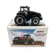 1/64 Case IH Magnum 380 Tractor With FWA, 2014 Farm Show, Black Chrome Chaser