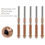 0.2mm-1.0mm K1C Copper Nozzel for Ender-3 V3 K1C K1 Max 3D Printer Parts
