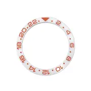 38mm Watch Bezel Ceramic Scale Beveled Bezel Insert Ring for GMT007 Replacement