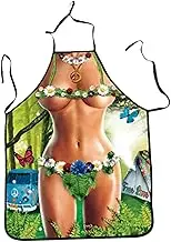 Men's Kitchen Apron, Kitchen Cooking Aprons, BBQ Party Men Women Funny Sexy Cooking Apron For Men, Great For Baking, Pottery And Grilling