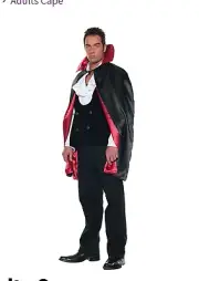 Cape Adult Reversible Dracula Vampire