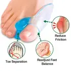 2x Silicone Gel Bunion Corrector Toe Separator Spreader PainRelief Hallux Valgu/