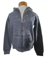 NWT Buffalo David Bitton Youth Boys Full-Zip Hoodie L Dark Umber MSRP$50