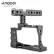 Andoer 攝影兔籠+手柄套裝鋁合金適用佳能M50/單反相機