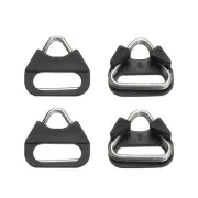 Camera Strap Lug Ring, 4 Pack Metal Triangle Split Ring with Plastic Cap