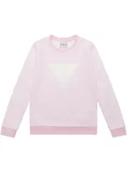 GUESS Girl's Pink Long Sleeve Active Top Size: 3, Cotton