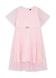 Versace Kids Flocked-print Tulle Dress (4-6 Years) - Pink Light - 06YR (6 Years) 06YR (6 years)
