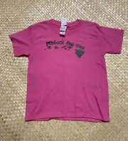 Protect the Aina Hawaiian Islands Youth Keiki 100% Cotton T-Shirt Size XS