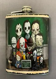 School of Horror Class 8oz Stainless Steel Hip Flask Halloween
