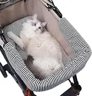 Pet Stroller Cushion,Pet Stroller Dirt Cover | Waterproof Removable Anti-Slip Liner Cushion Bed Pillows for Comfortable Rides Travel Cart Walking Puppy Animal Cat