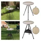 Foldable Picnic Table Outdoor Folding Round Table Portable with Carry Bag Mini