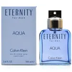 CALVIN KLEIN ETERNITY AQUA 永恆之水 男性淡香水 100ML / TESTER【日韓美妝】