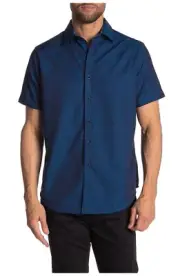 Robert Graham Men's Equinox Classic Fit Short Sleeve Shirt MSRP $158