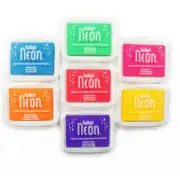 Tsukineko RADIANT NEON INK PAD Bright Vibrant Archival Acid Free Refill Reinker