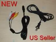 AC Power Cord Stereo AV Audio Video RCA Composite Cable For Sega Saturn 8206