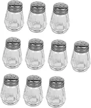 10pcs Mini Glass Pepper BBQ Seasoning Bottles Spices Jars Condiment Holder Kitchen Storage