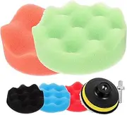 iplusmile 1Set Polishing Pad Assortment Car Wax Buffer Kit for Drill Washable and Reusable Sponge Polisher for Efficient Car Detailing and Maintenance