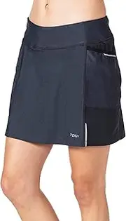 [TERRY] Fixie Skort Women's Cycling Athletic Sport Skirt Stretch Wrap with Padded Chamois Liner Bike Shorts