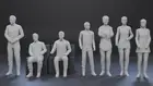 Lost In Space - Jupiter 2 View Port Scene - 7 Figure Set - 1:24 3D Printed