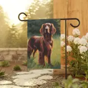 Irish Setter Dog Garden Flag, Yard Art Decoration, Pet Lover Gift