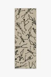 75' x 215' | Machine Washable Runner Rug | Kid & Pet Friendly | Indoor Rug | Bone Dance White Rug | Ruggable