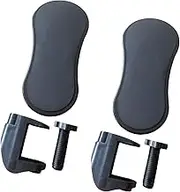 MagiDeal 2Pcs Arm Rest for Desk Clamp on Computer Arm Rest Gifts Versatile Ergonomics Armrest Support Desk Extenders for Home Use, Black