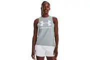 3 x Womens Under Armour Live Sportstyle Singlet Blue Tank Top