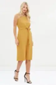 Mustard Dress - Atmos & Here